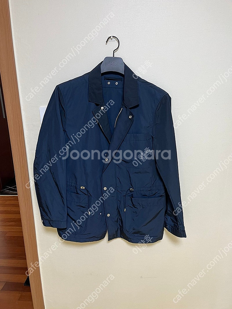 제냐 Z ZEGNA 다크 네이비 레인 맥코트 100사이...--0