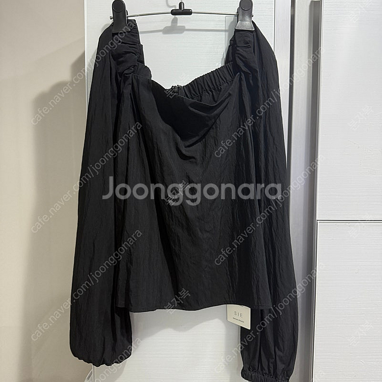 시에 블린 스퀘어넥 블라우스 블랙 M--1