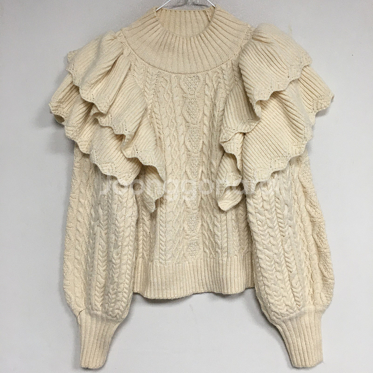 에고이스트 러플 남보라 니트 F / 랑방 마인 오브제 타임 럭키슈에뜨 산드로 마쥬 오르 시에 시스템--2