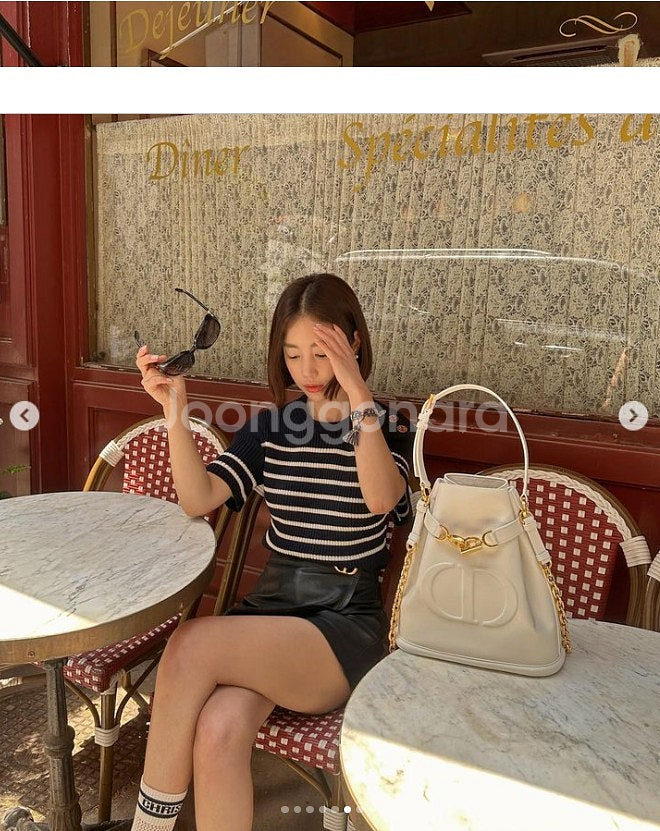 김나영 기은세 디올 레더 치마바지/cd/ 마랑/자크뮈스--0