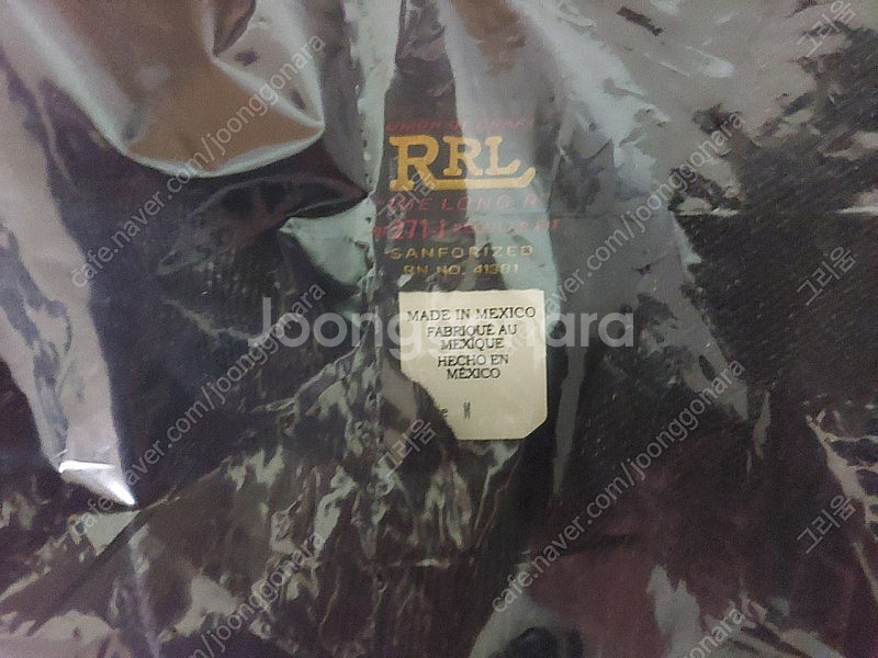 더블알에 rrl lot271 블랙 새제품 m사이즈 25...--3