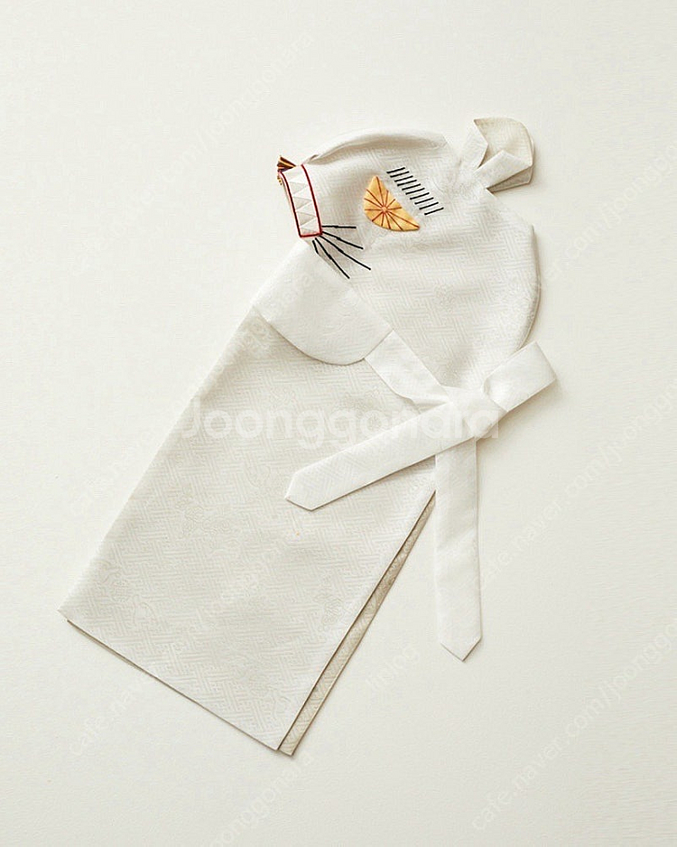 호호당 아기한복 백색 호건--0