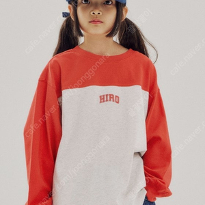 히로 블랭크 보더 티셔츠 140 레드