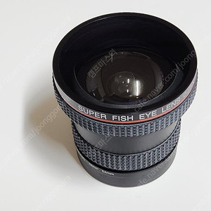광각 컨버터 (Fish Eye 컨버터 렌즈) 팝니다. - 0.25 배율, 접안렌즈 쪽 필터 구경은 52mm