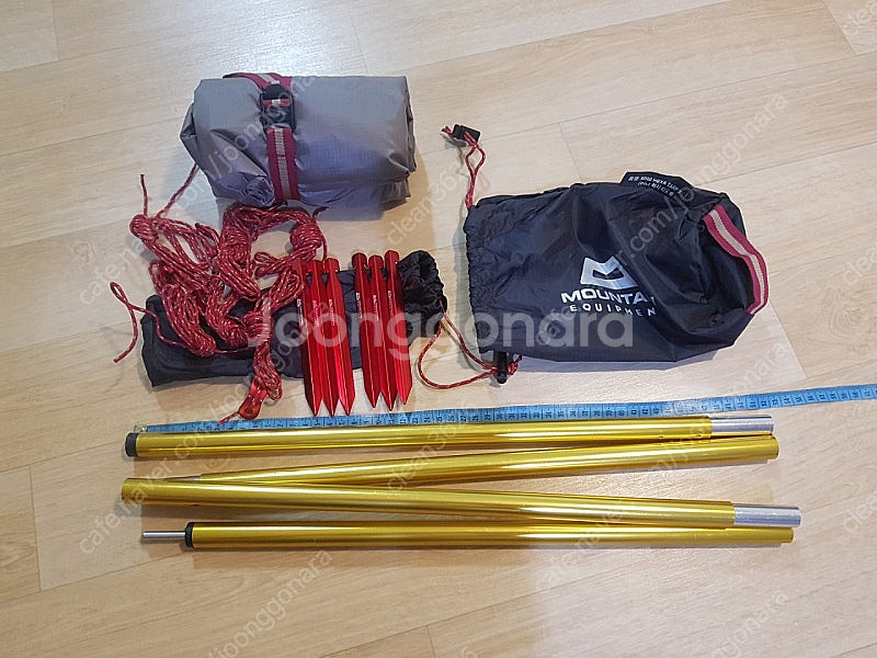 마운틴이큅 미니 헥사타프 + 180cm 폴대 캠핑 차박 백패킹--1