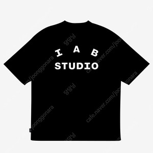(새상품) IAB 스튜디오 검정 반팔 티셔츠 새상품M,L,XL