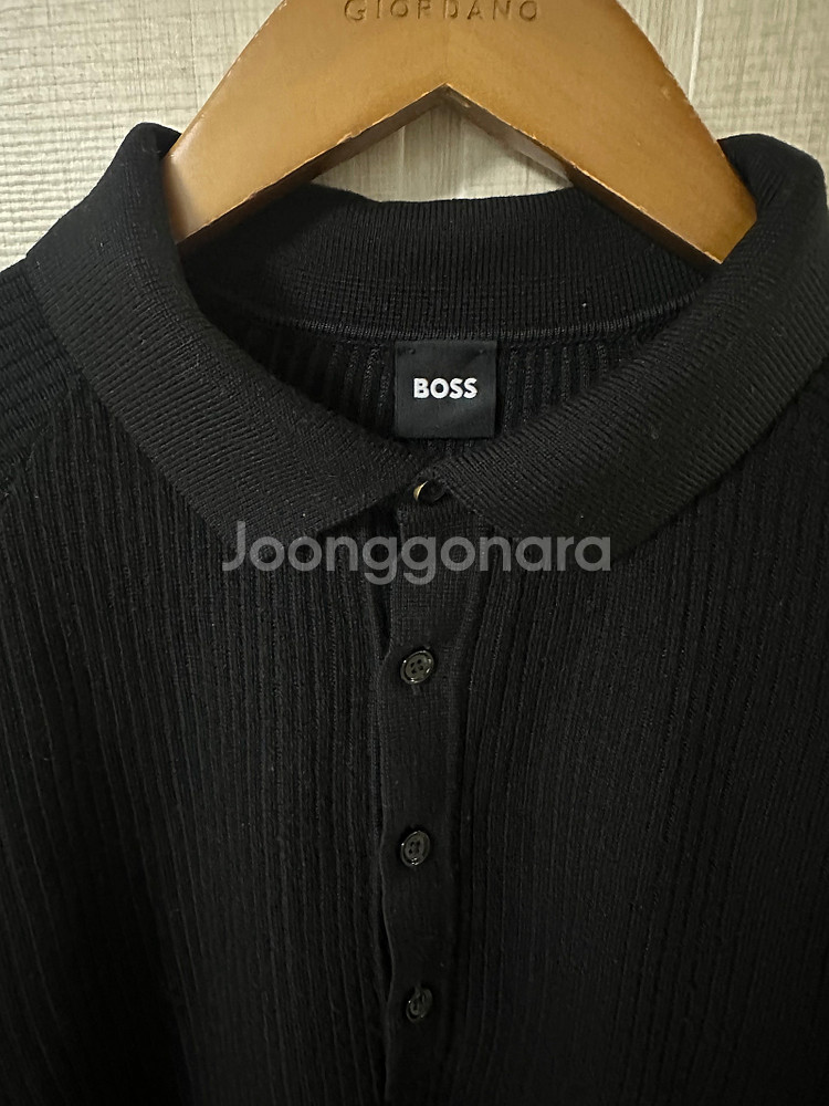 보스 BOSS 울 니트 폴로 티셔츠 L--1