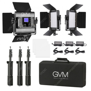 GVM 800D LED 조명 3세트 키트 / 지속광 조명