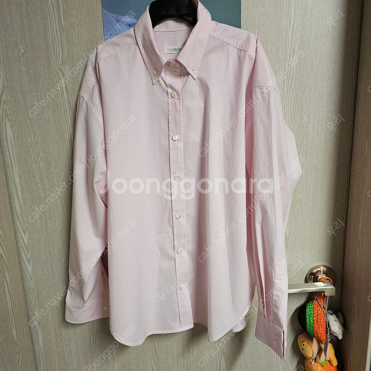 아이링마켓 제작 보이프렌드 핏 셔츠 베이지핑크, 새틴 ...--4