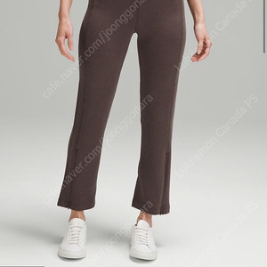 룰루레몬 골지 플레어 팬츠 [중고] Ribbed Softstreme Zip Leg High Rise Cropped Pant