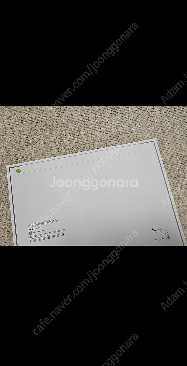 맥북에어 15인치 실버 16램 M4칩 512G(미개봉 ...--1