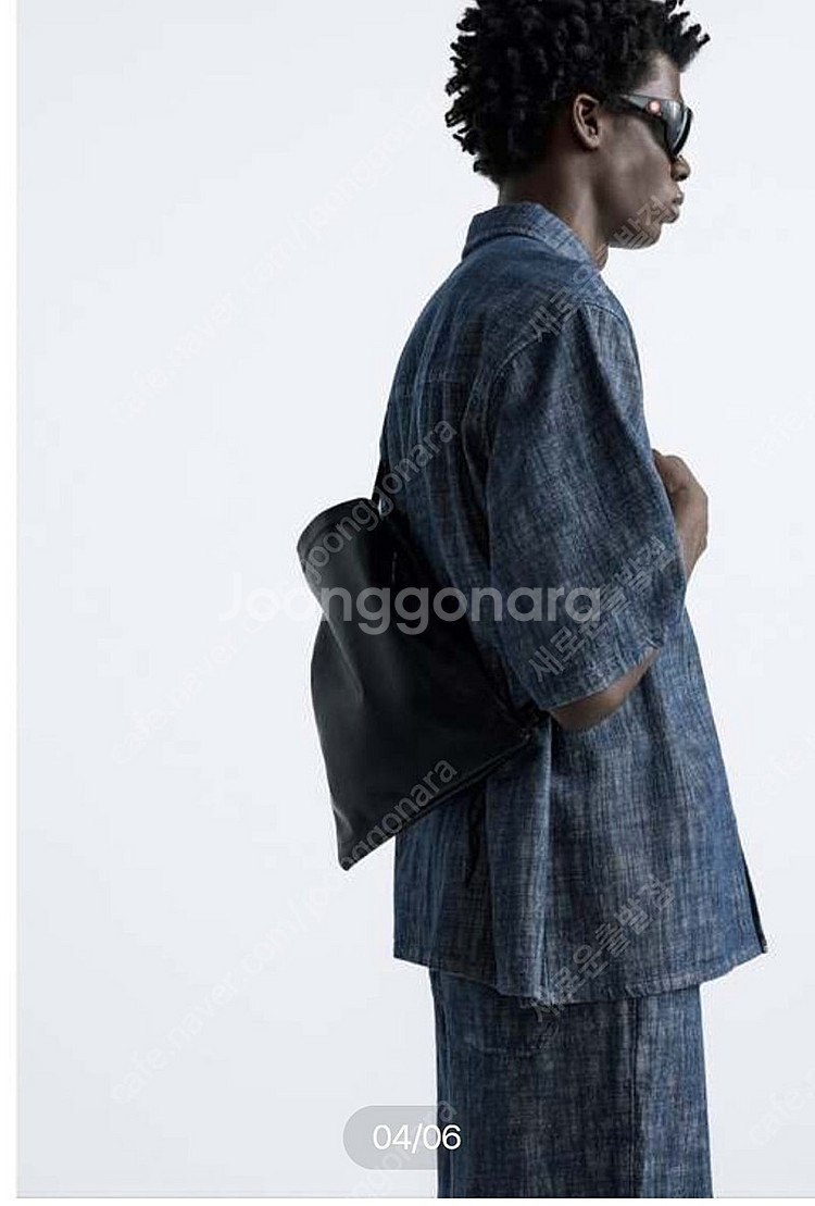 자라 크로스바디 버킷백 블랙 크로스백 자라가방--6