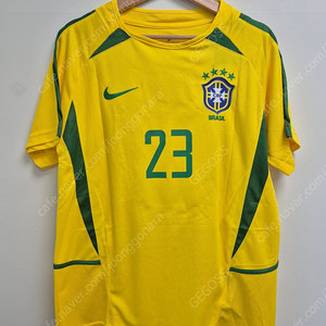2002 브라질 홈 레트로 축구 유니폼 카카