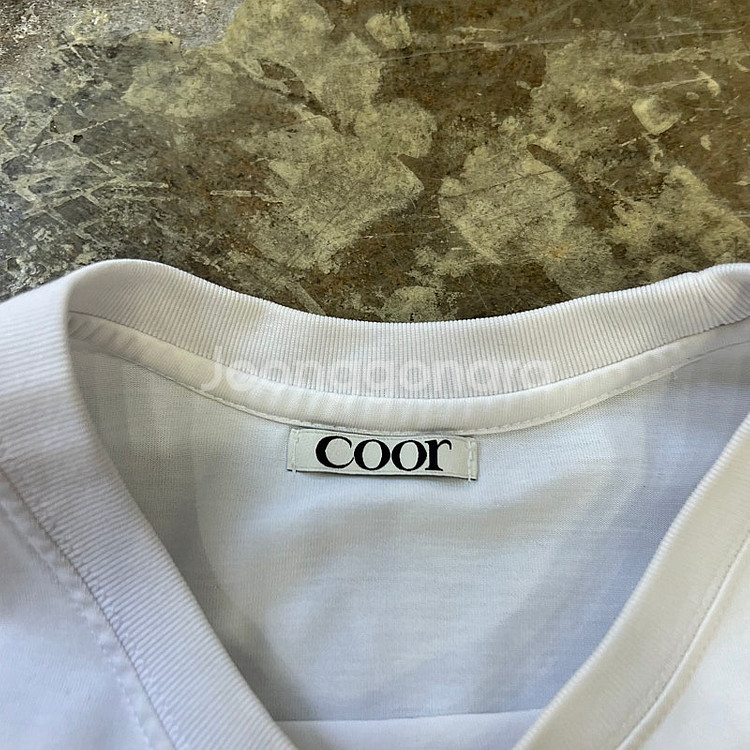 M) coor 쿠어 수피마코튼 반팔티 반팔티셔츠--2