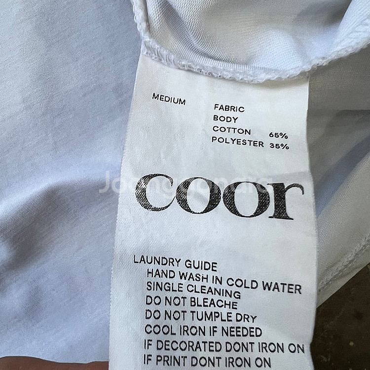 M) coor 쿠어 수피마코튼 반팔티 반팔티셔츠--5