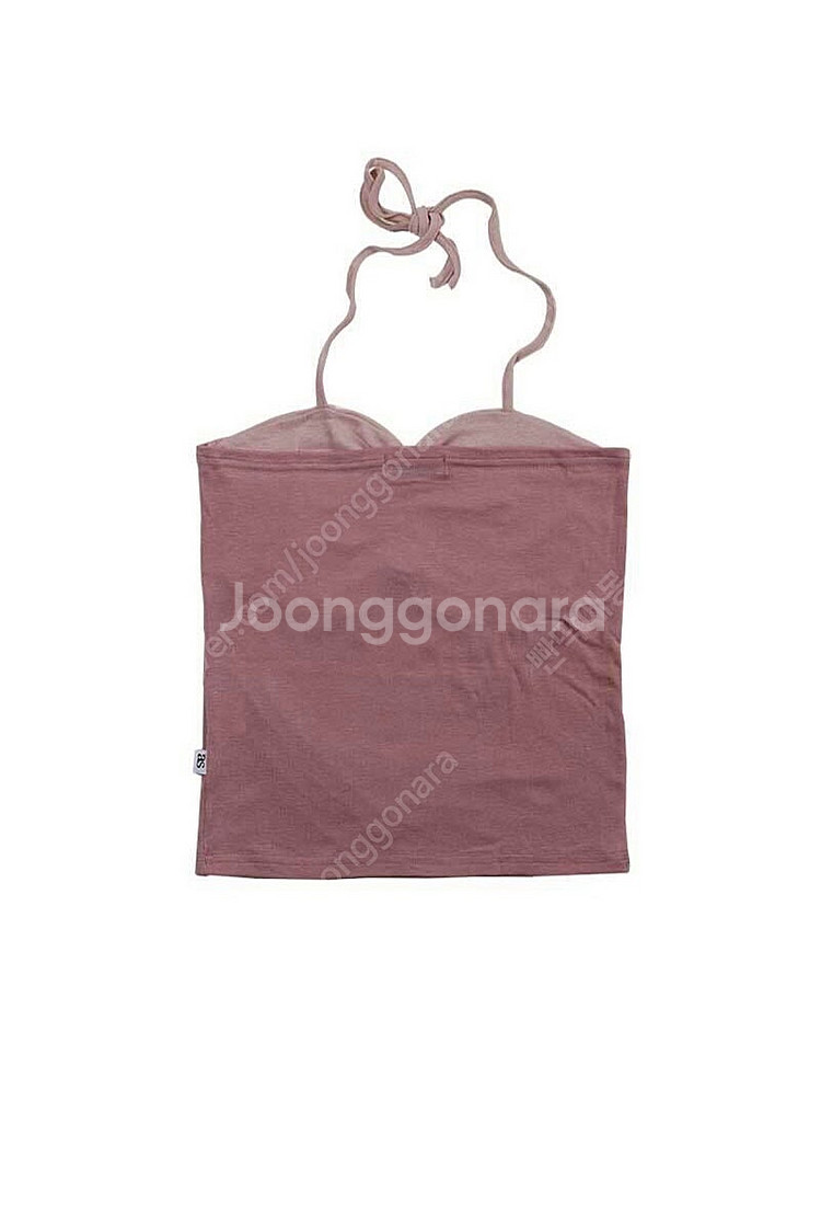 (새상품) 애즈온 사샤 투톤 슬리브리스 핑크 홀터넥 나시--8