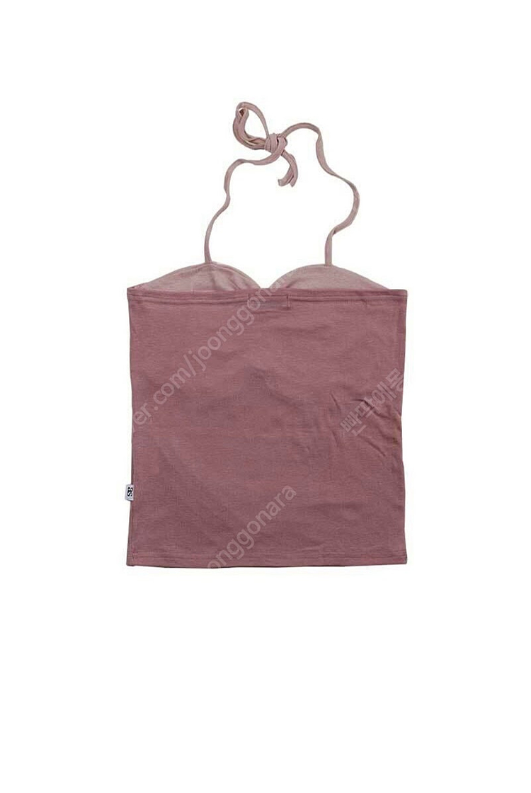 (새상품) 애즈온 사샤 투톤 슬리브리스 핑크 홀터넥 나시 이미지