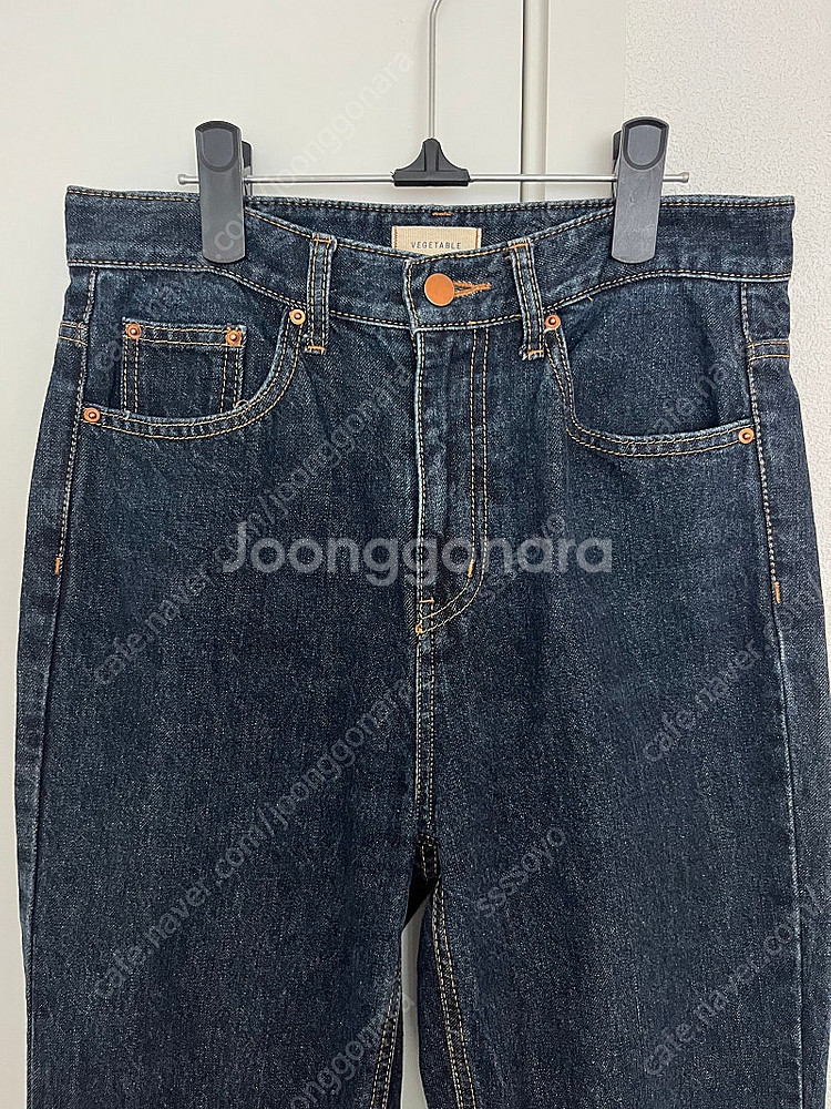 베지터블 클래식 인디고 생지 데님팬츠M--1