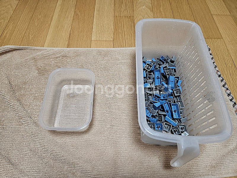 리얼포스 R2 저소음 토프레 무접점 45g 풀윤활 블루그레이 키보드 저렴하게 드려요--3