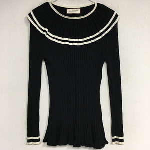 모조에스핀 러플넥 골지 니트 66 / 랑방 마인 오브제 타임 럭키슈에뜨 산드로 마쥬 오르 시에 시스템