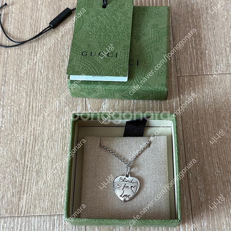 구찌 사랑에 눈이 멀다 목걸이--0