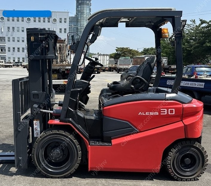 니찌유 전동지게차 3.0톤 자동발 장착 2021년 11월식 FB30-80[신차수준]전기식--2