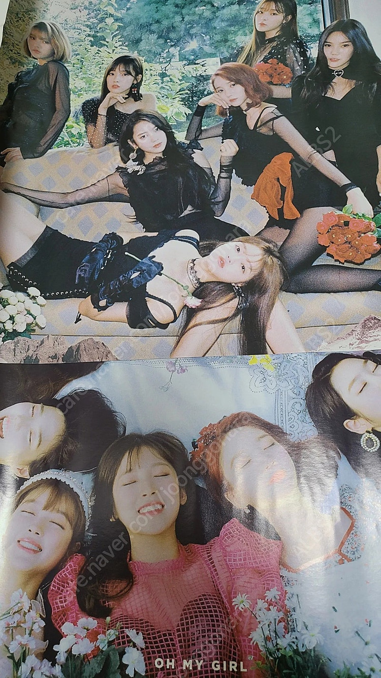 오마이걸 미개봉 불꽃놀이 앨범 포스터 이미지