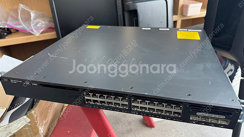 시스코 WS-C3650-24TS 스위칭허브--0