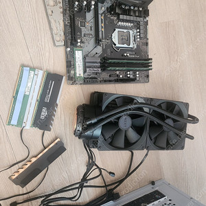애즈락 b360m pro4 메인보드, 인텔 670p 1테라 nvme ssd