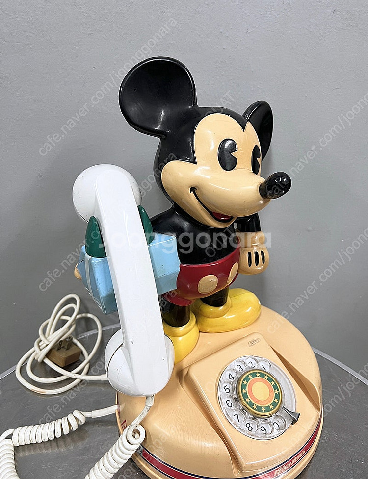 KONDA MICKEY 옛날 미키 다이얼 전화기 앤틱전...--2