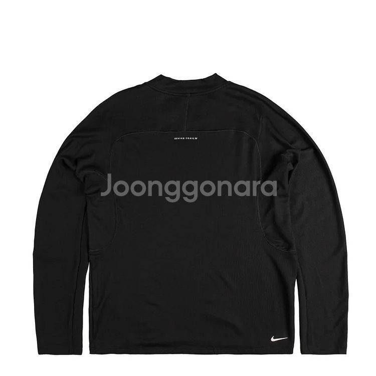 나이키 트레일 드라이 핏 롱 슬리브 러닝 탑 블랙--1