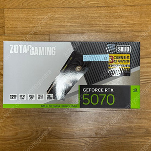 ZOTAC GAMING 지포스 RTX 5070 SOLID OC D7 12GB 풀박스