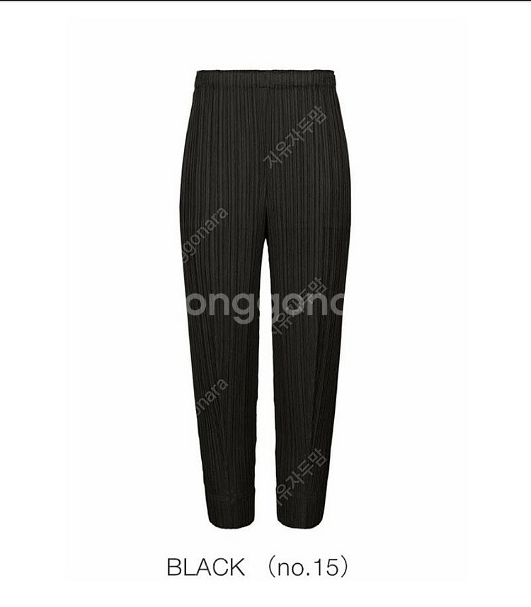 플리츠플리즈 플플 23년 7월 먼슬리 조거 블랙--0
