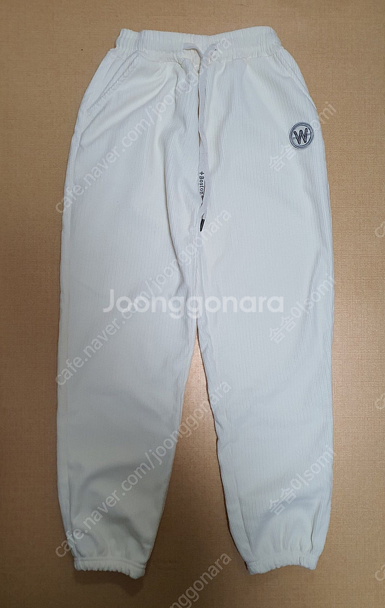 여성 코듀로이 기모 밴딩 팬츠 (와이드, 조거)--5