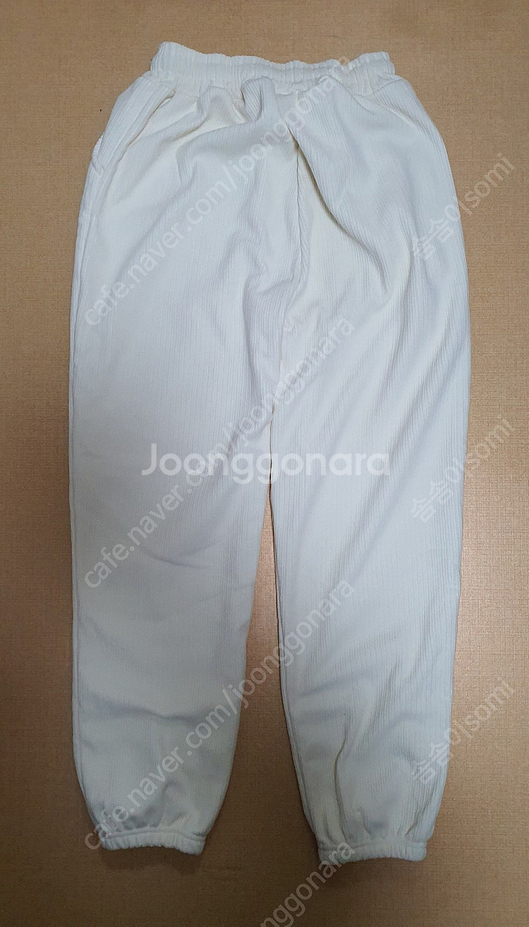 여성 코듀로이 기모 밴딩 팬츠 (와이드, 조거)--7