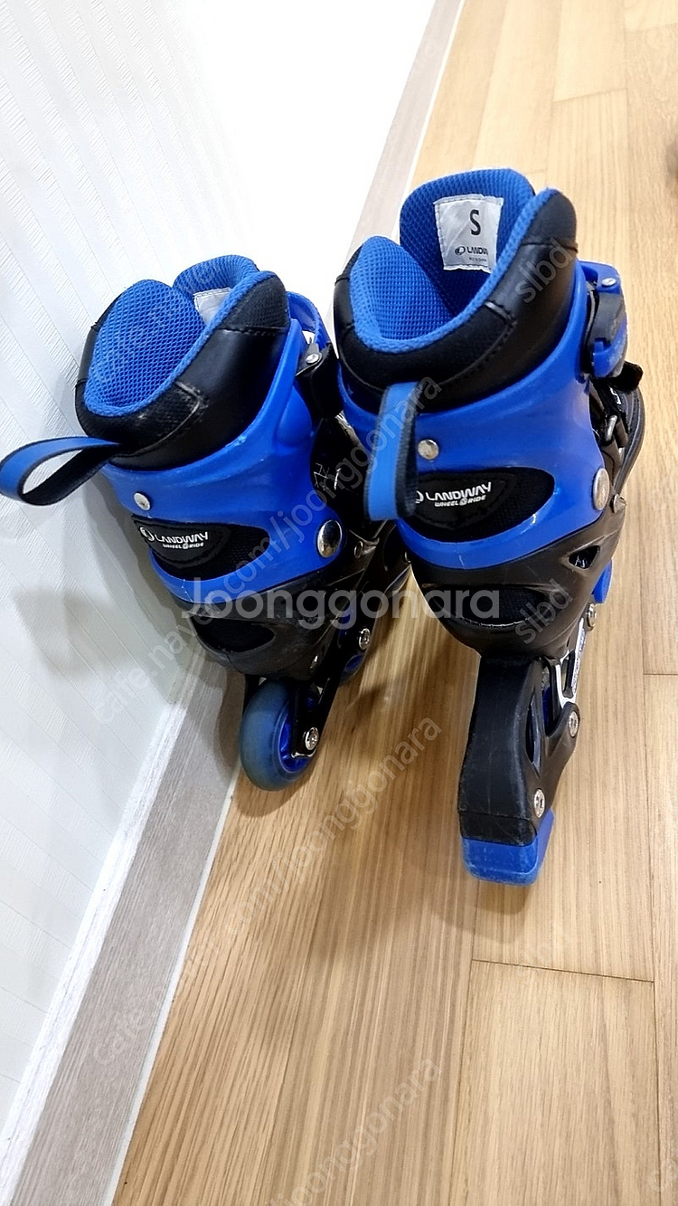 랜드웨이 어린이 인라인S 세트 팝니다.(헬멧,보호대)(택포50,000원)--7