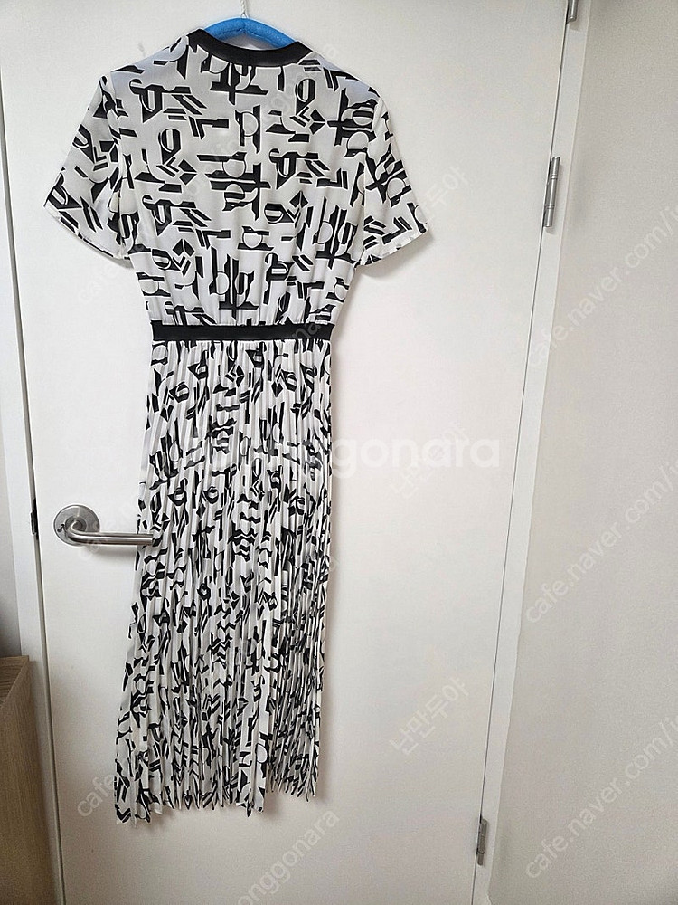 마쥬 36 블랙화이트원피스--1