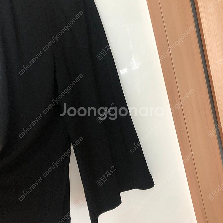 한섬 타임 블랙 스커트 처럼보이는 와이드 니트 팬츠 바...--5