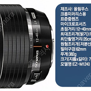 올림푸스 12-40 구합니다