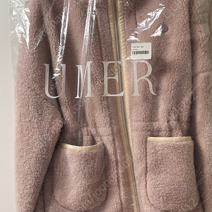 유메르 위켄드플리스 자켓 재킷 핑크라벤더