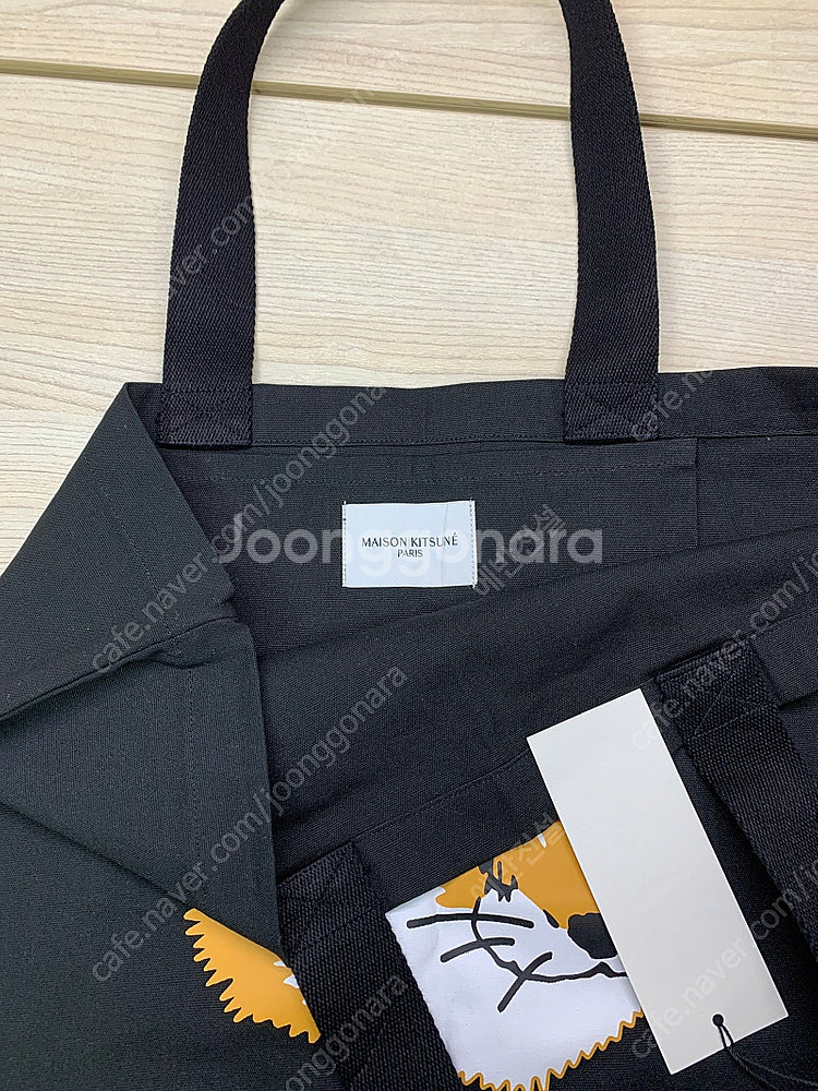 [새제품] 메종키츠네 폭스헤드 에코백 토트백 블랙 택포...--1