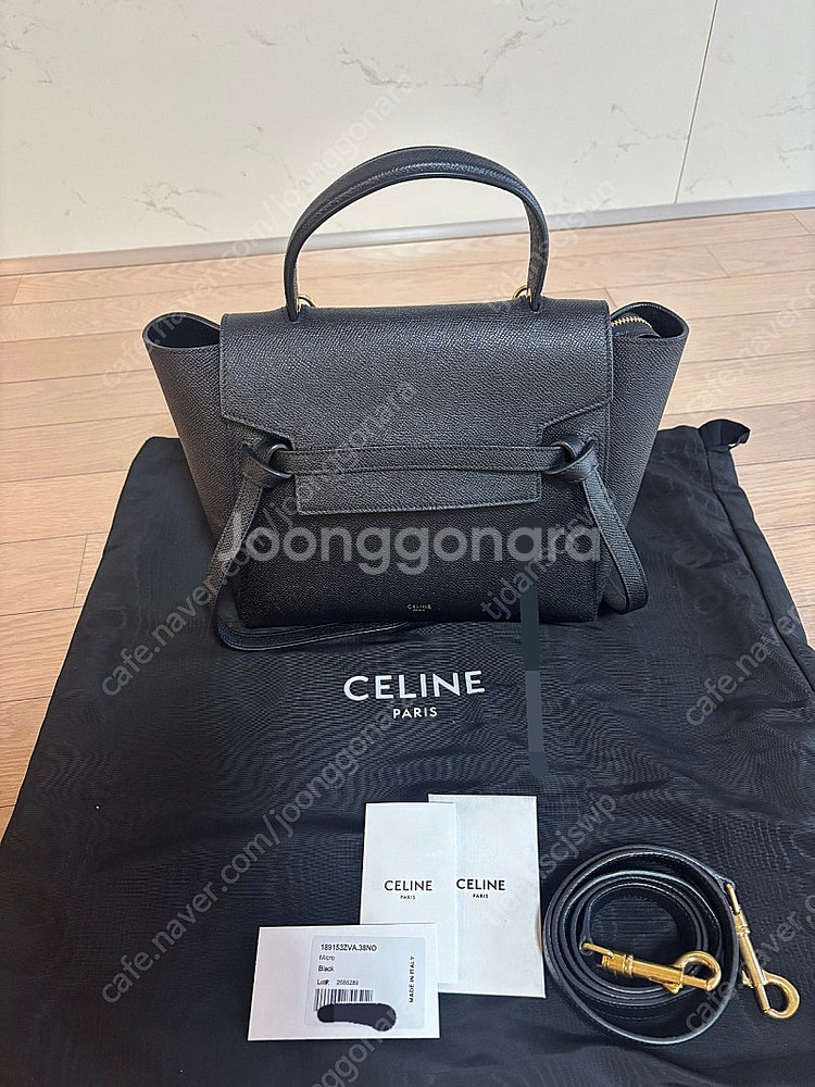 셀린느 나노 벨트백 블랙 판매합니다~--0