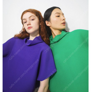 미 이세이미야케 스트레치탑 그린색
