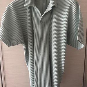 옴므플리세 7월 숏 카라 슬리브 Sericite blue 4사이즈