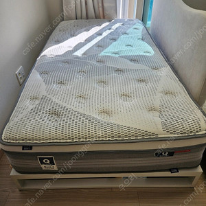 퀵슬립 퀵4 매트리스 및 지누스 저상형 트리샤 프레임