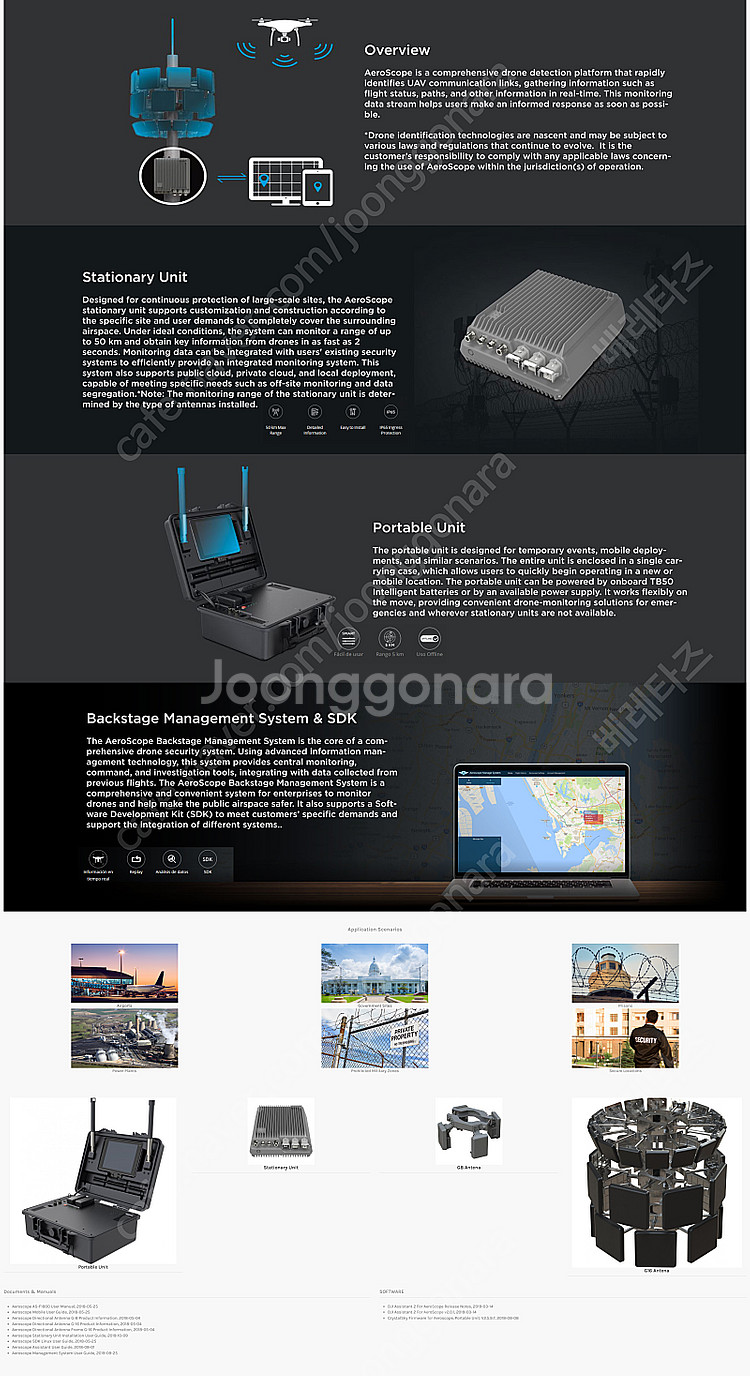 안티드론 시스템 dji Aeroscope 스테이셔너리 ...--0