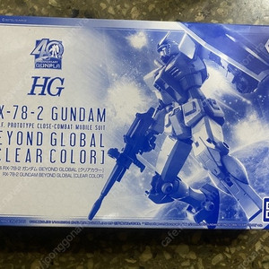 HG 40주년 퍼스트 건담 비욘드 글로벌 클리어 컬러