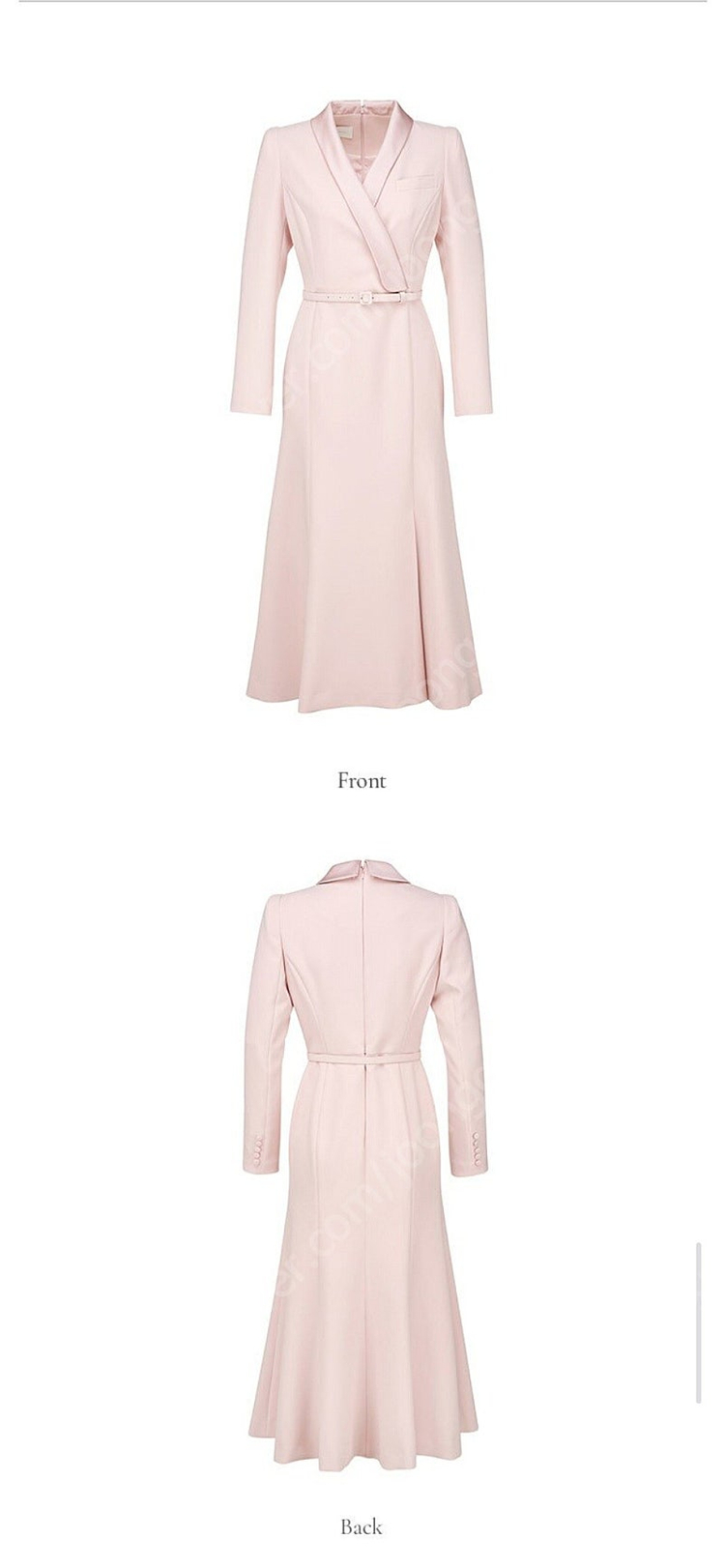 브라이드앤유 엠버 드레스 AMBER Semi mermaid tuxedo dress 0 택달린 새상품 이미지