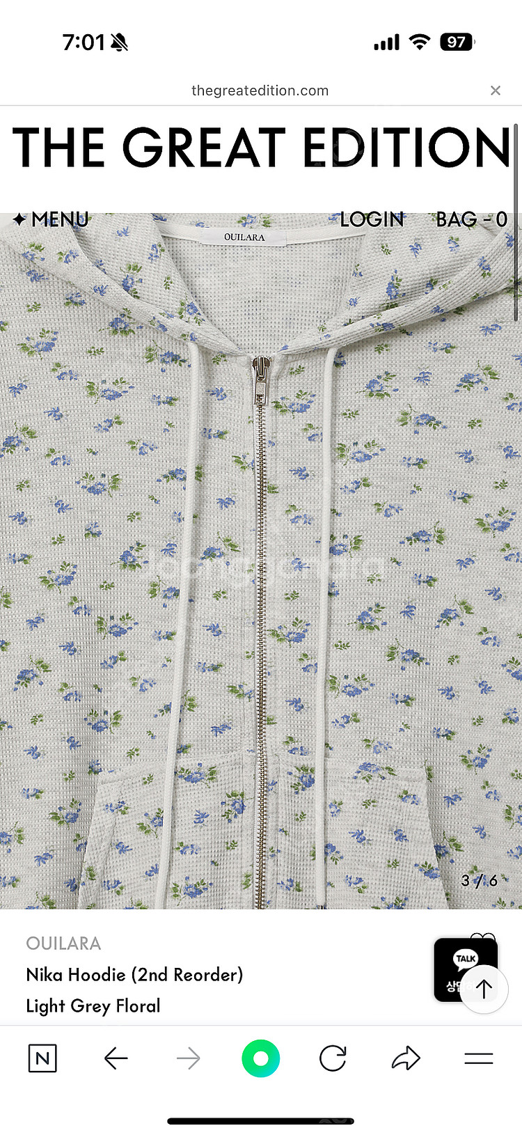 더그레이트에디션 Nika hoodie light gre...--2