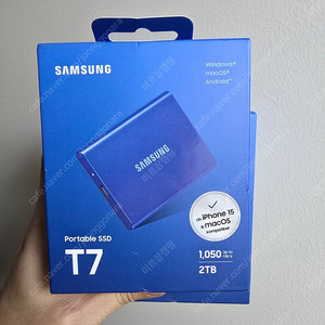 T7 2tb 새것 2개 파랑색